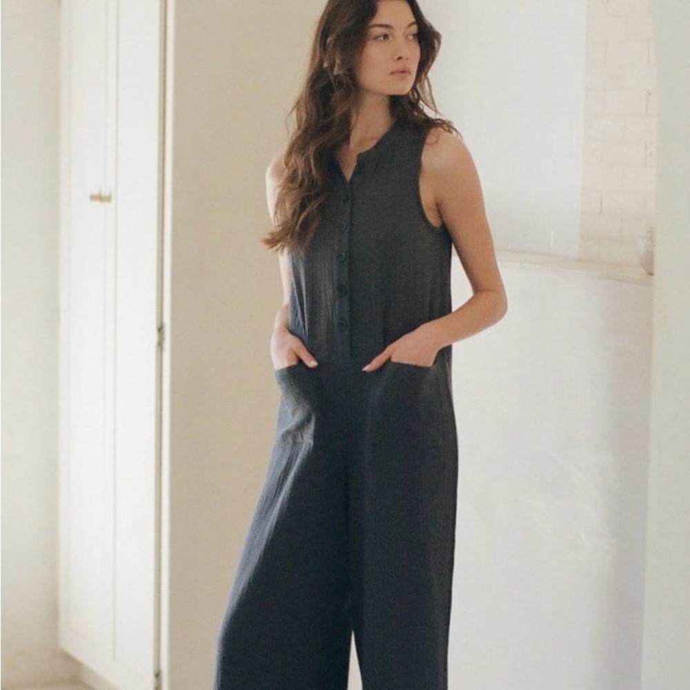 A.ren Gauze Cotton Jumpsuit